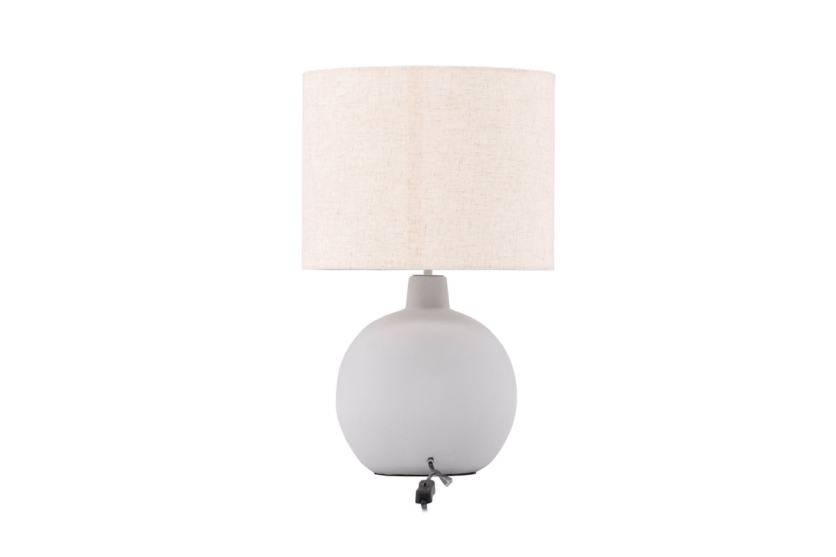 Torcello bordslampa grå/beige linne