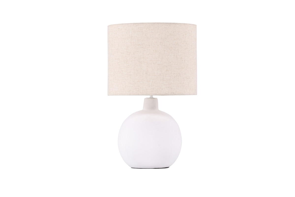 Torcello bordslampa vit/beige linne