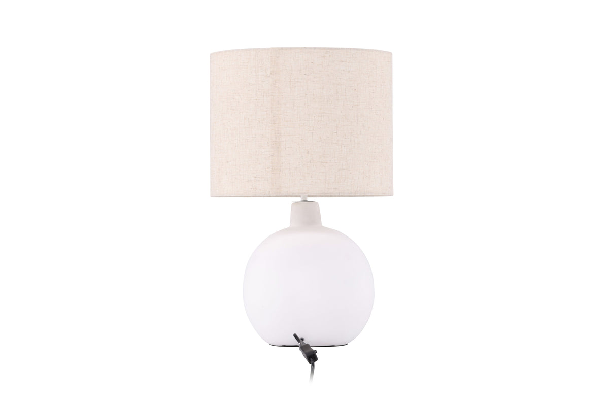 Torcello bordslampa vit/beige linne