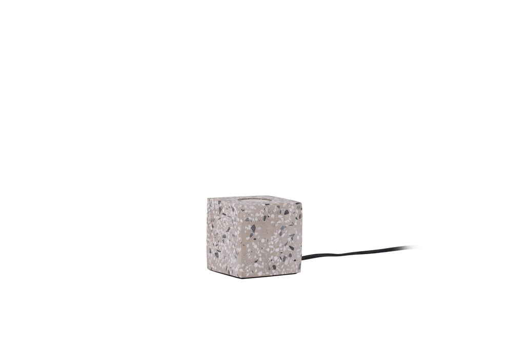 Rilche bordslampa vit med klarglas