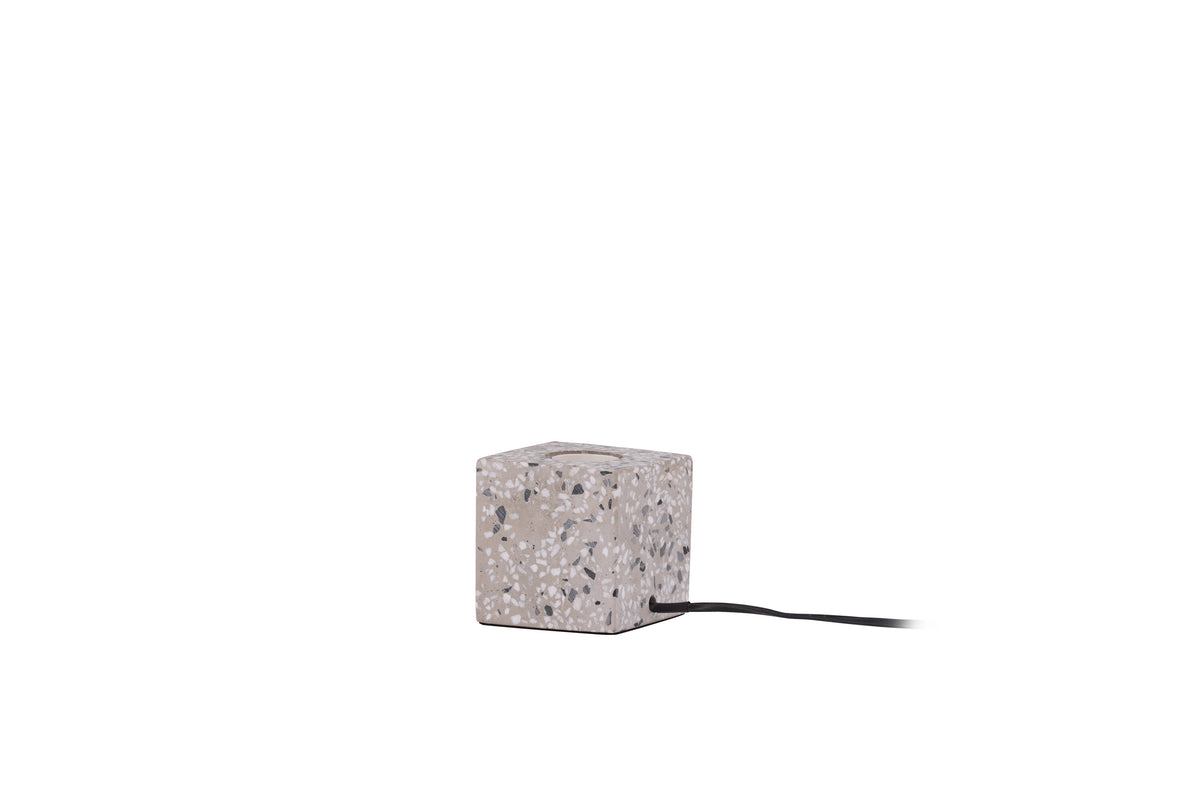 Rilche bordslampa vit med klarglas
