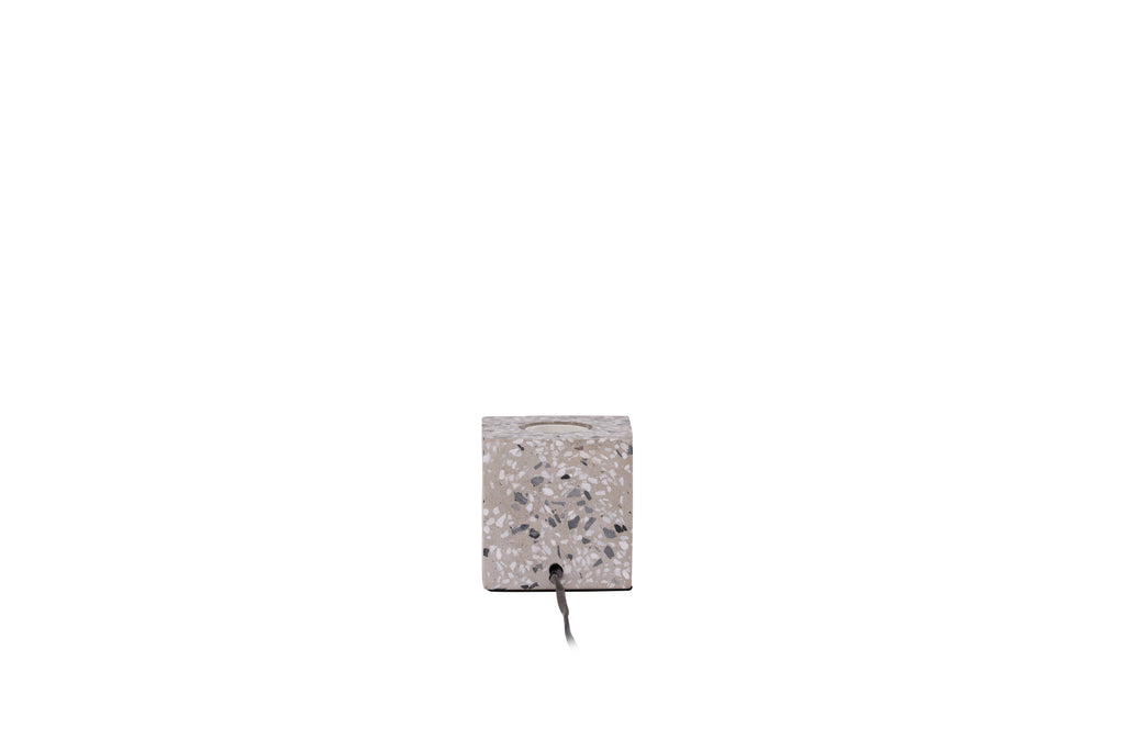 Rilche bordslampa vit med klarglas
