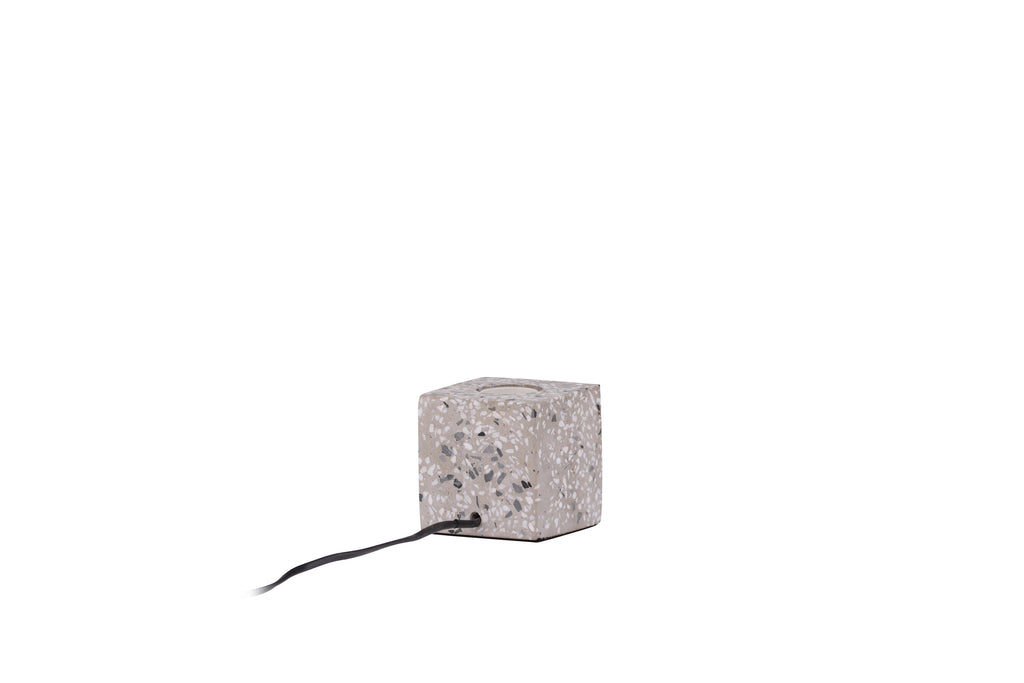 Rilche bordslampa vit med klarglas