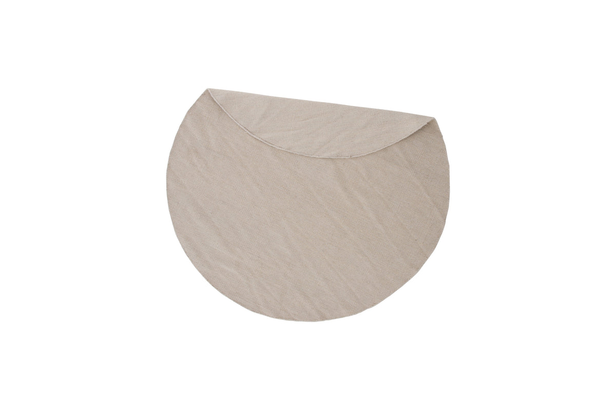 Jaipur ullmatta Ø200 cm beige