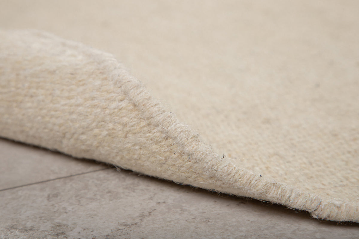Jaipur ullmatta Ø200 cm beige