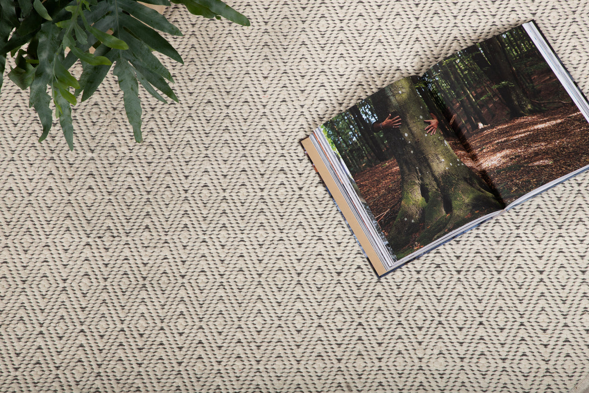 Julana ullmatta Ø200 cm beige