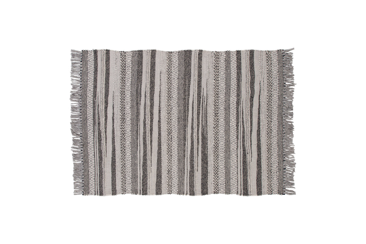 Alwar ullmatta 170x240 cm mörkgrå