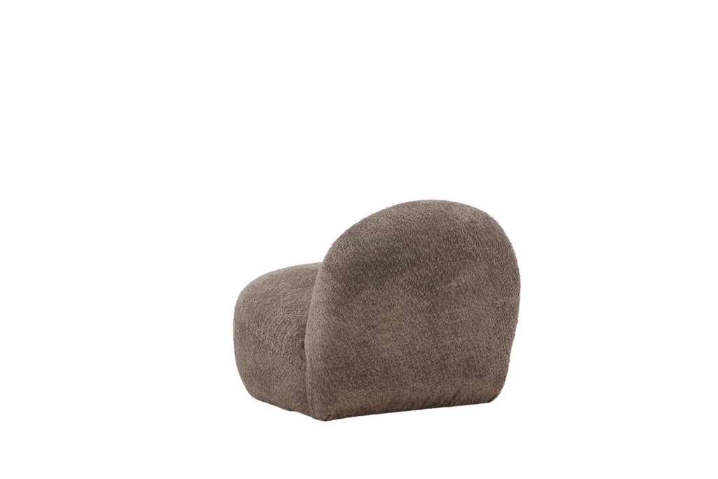 Omaha fåtölj brun bouclé