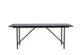 Astrid matbord 200x75 cm mattsvart fanerad MDF
