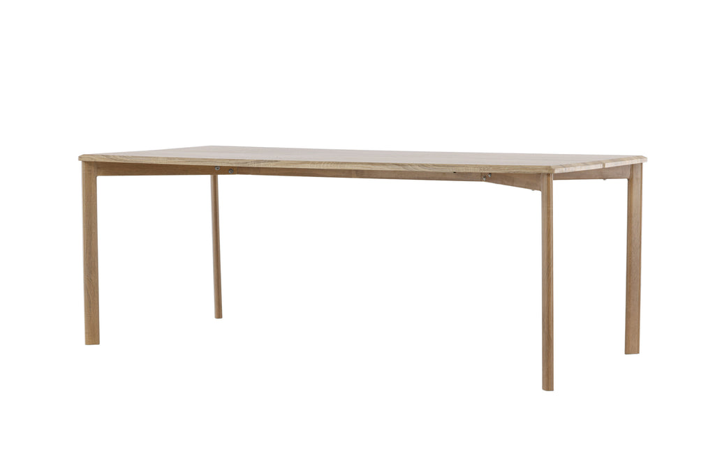 Damon matbord 200x75 cm vitlaserat