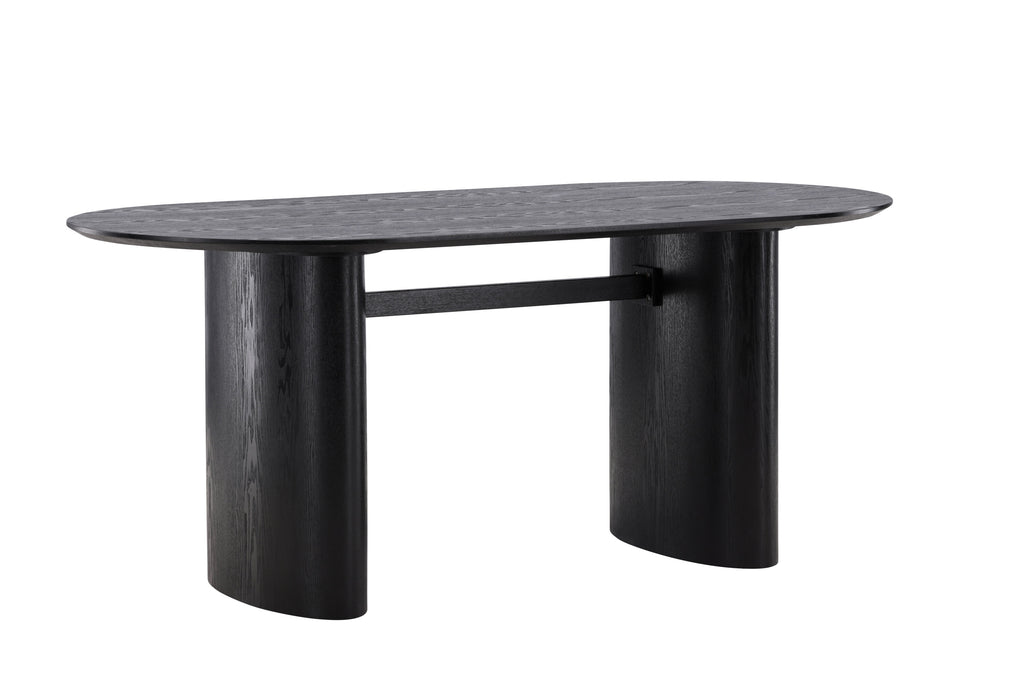 Isolde matbord 180x75 cm svart MDF