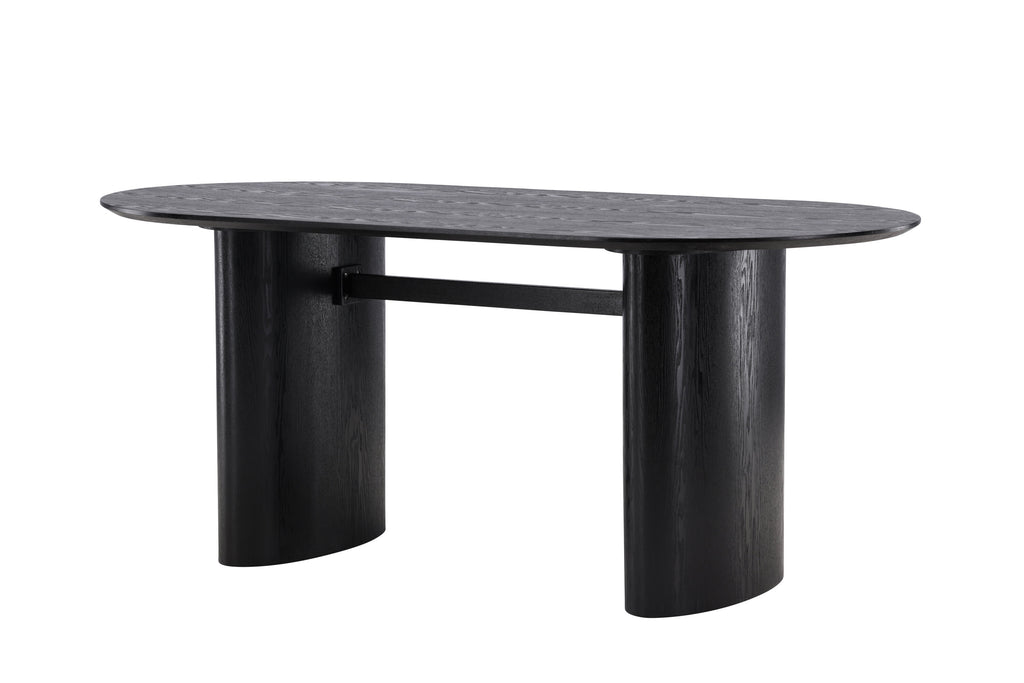 Isolde matbord 180x75 cm svart MDF