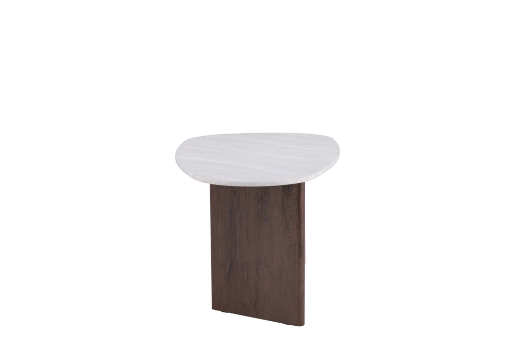 Grönvik matbord 180x75 cm mockabrunt och ljusgrått MDF med betongutseende