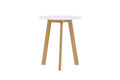 Leonora runt matbord Ø65 cm ekimitation/vit MDF
