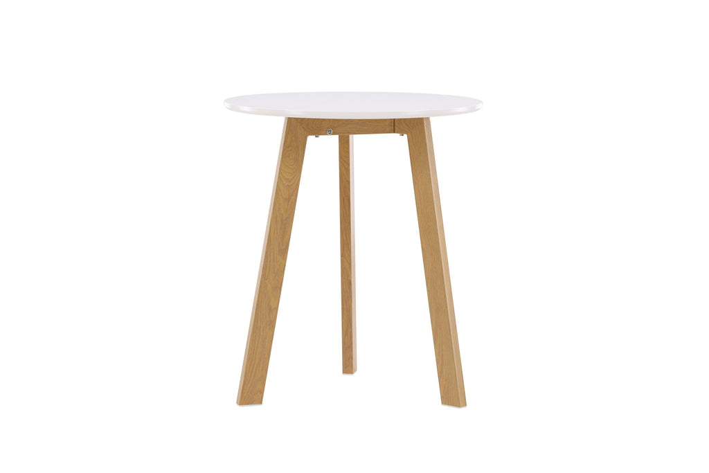 Leonora runt matbord Ø65 cm ekimitation/vit MDF