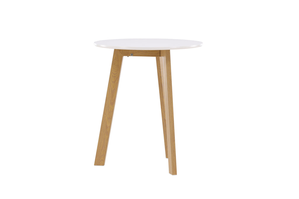 Leonora runt matbord Ø65 cm ekimitation/vit MDF