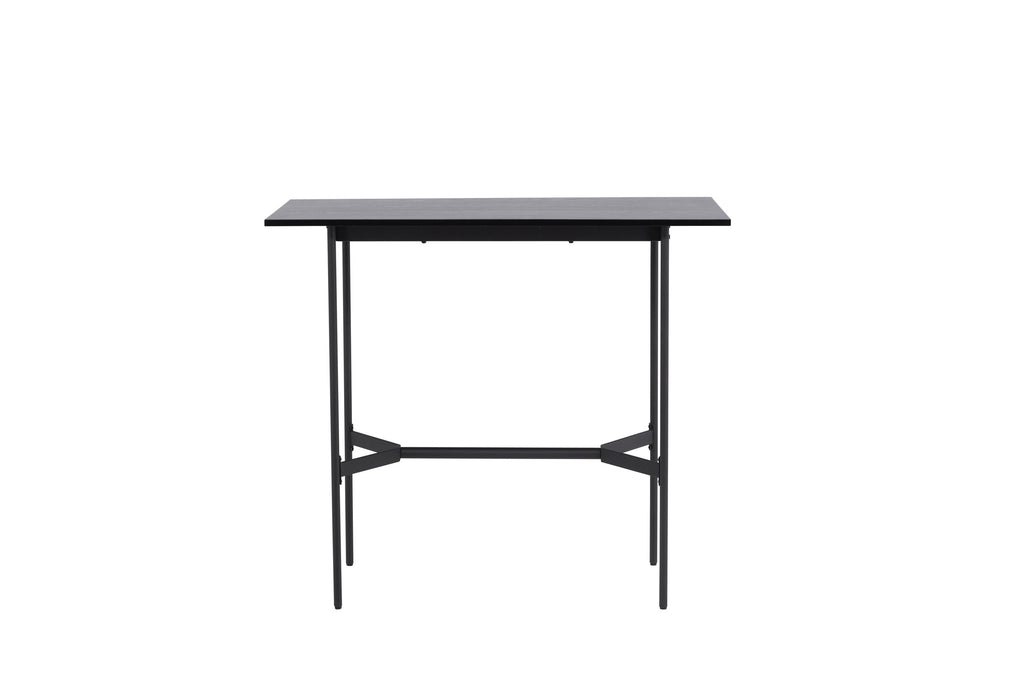 Rax barbord 120x60 cm svart MDF och stål