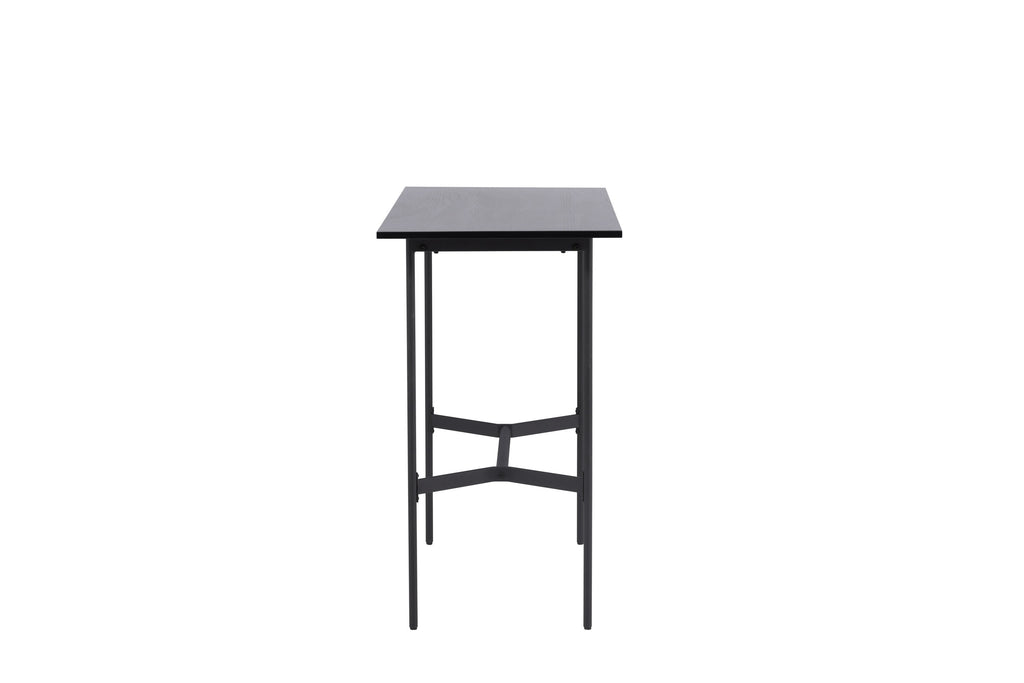 Rax barbord 120x60 cm svart MDF och stål