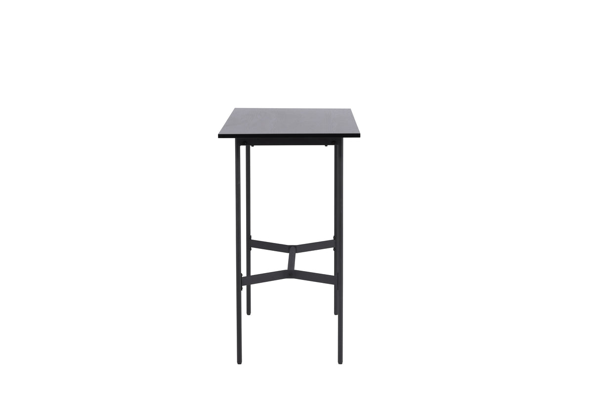 Rax barbord 120x60 cm svart MDF och stål
