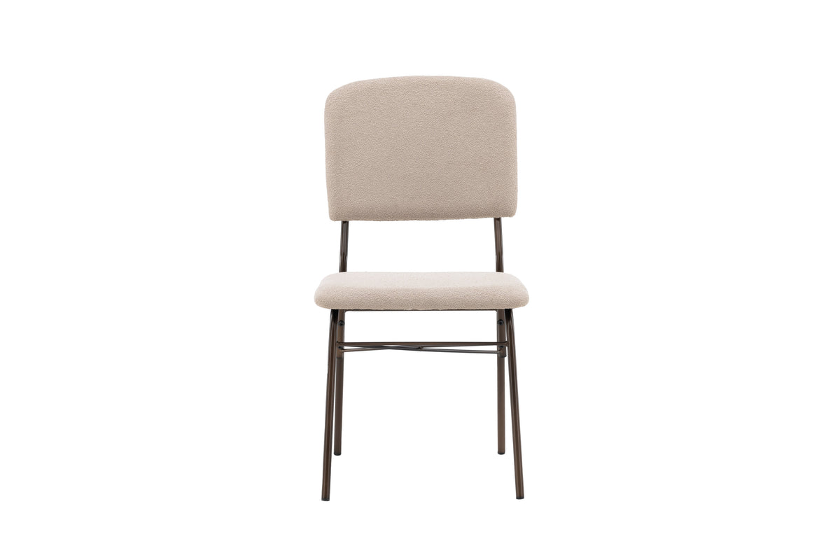 Seda matstol 2-pack matt brun/beige sammet