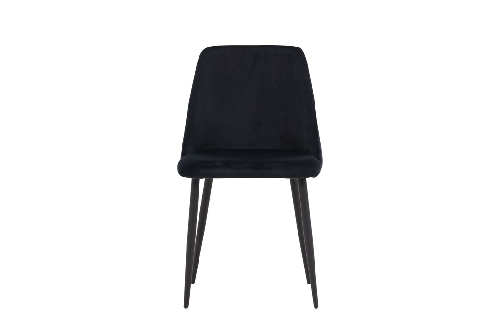 Night matstol 2-pack svart sammet