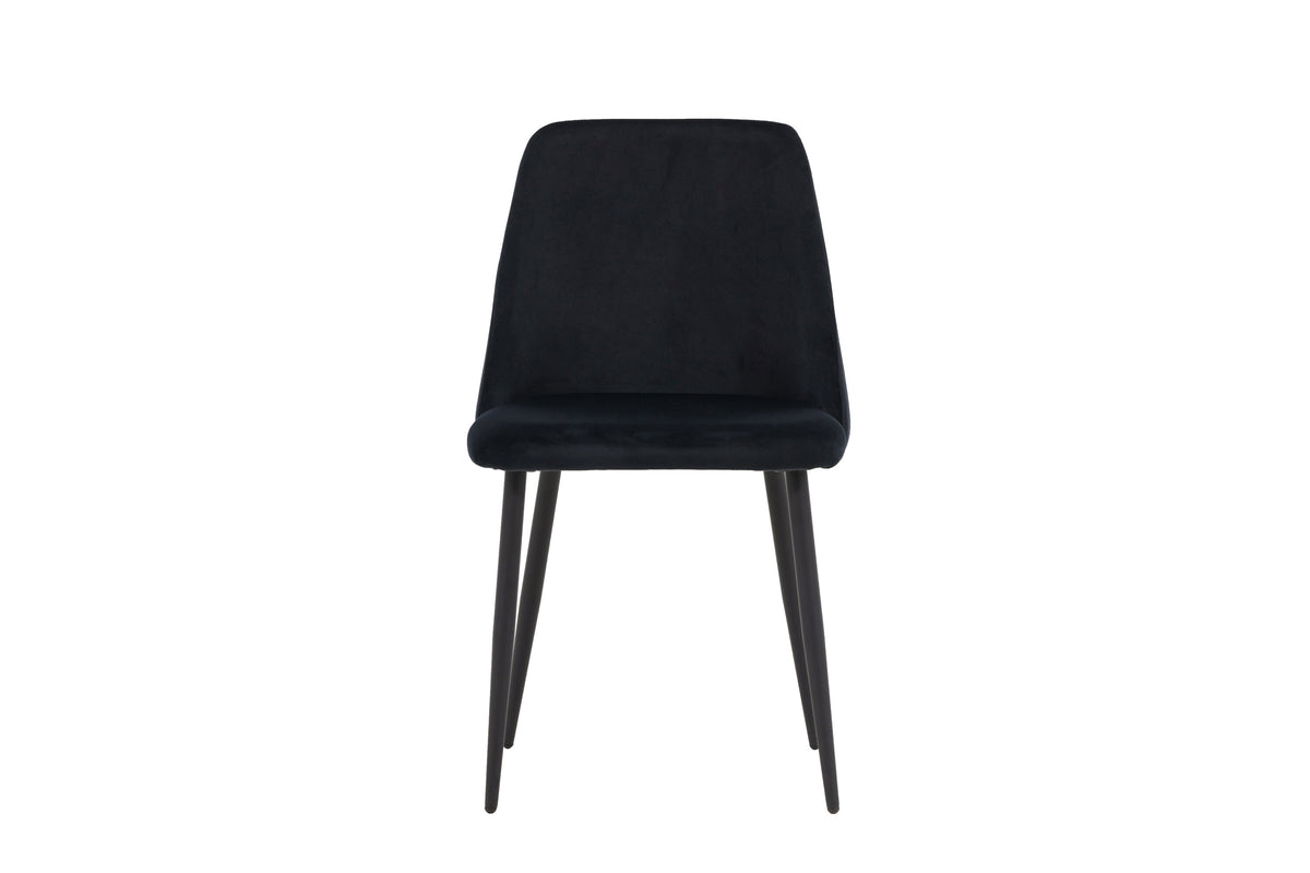 Night matstol 2-pack svart sammet