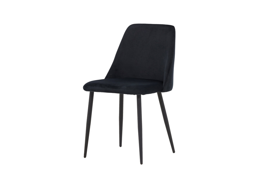 Night matstol 2-pack svart sammet