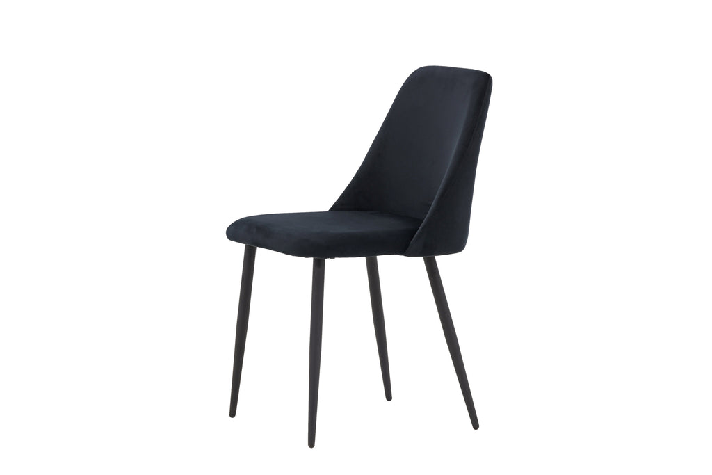 Night matstol 2-pack svart sammet