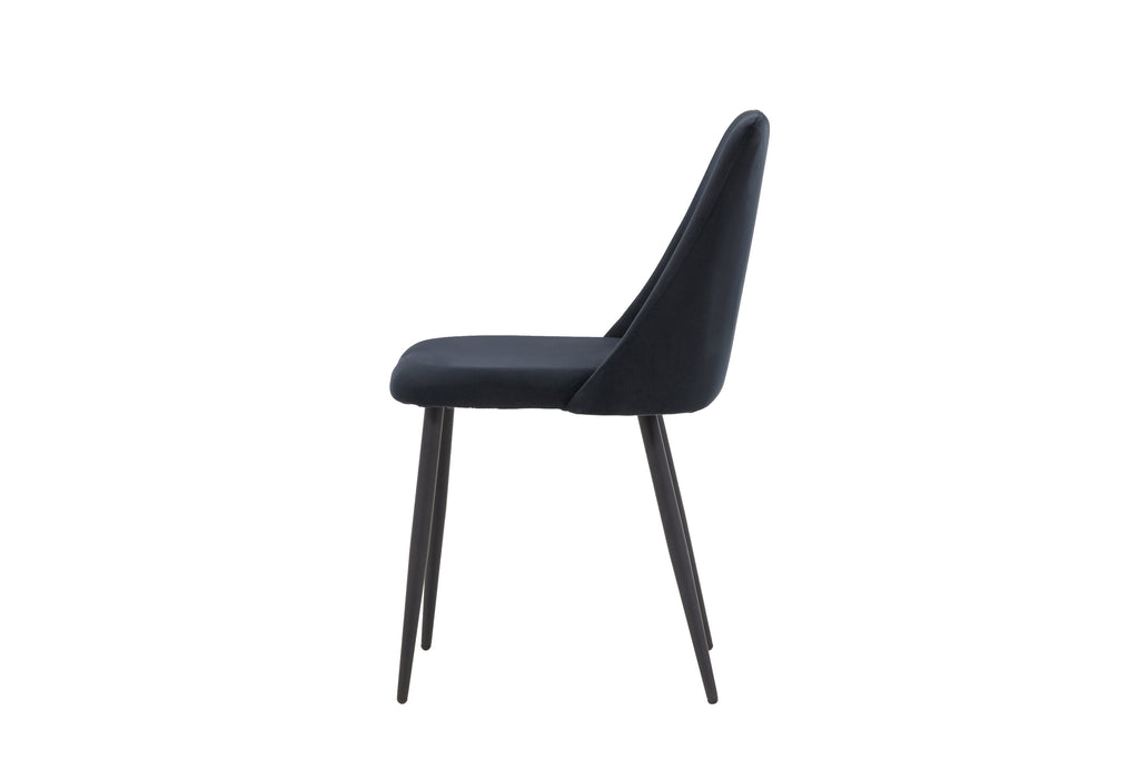 Night matstol 2-pack svart sammet