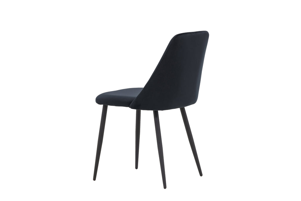 Night matstol 2-pack svart sammet
