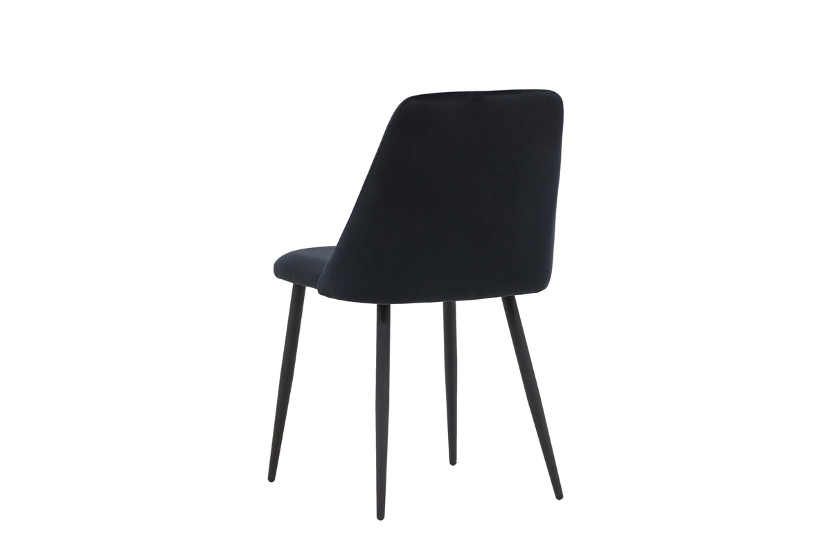 Night matstol 2-pack svart sammet
