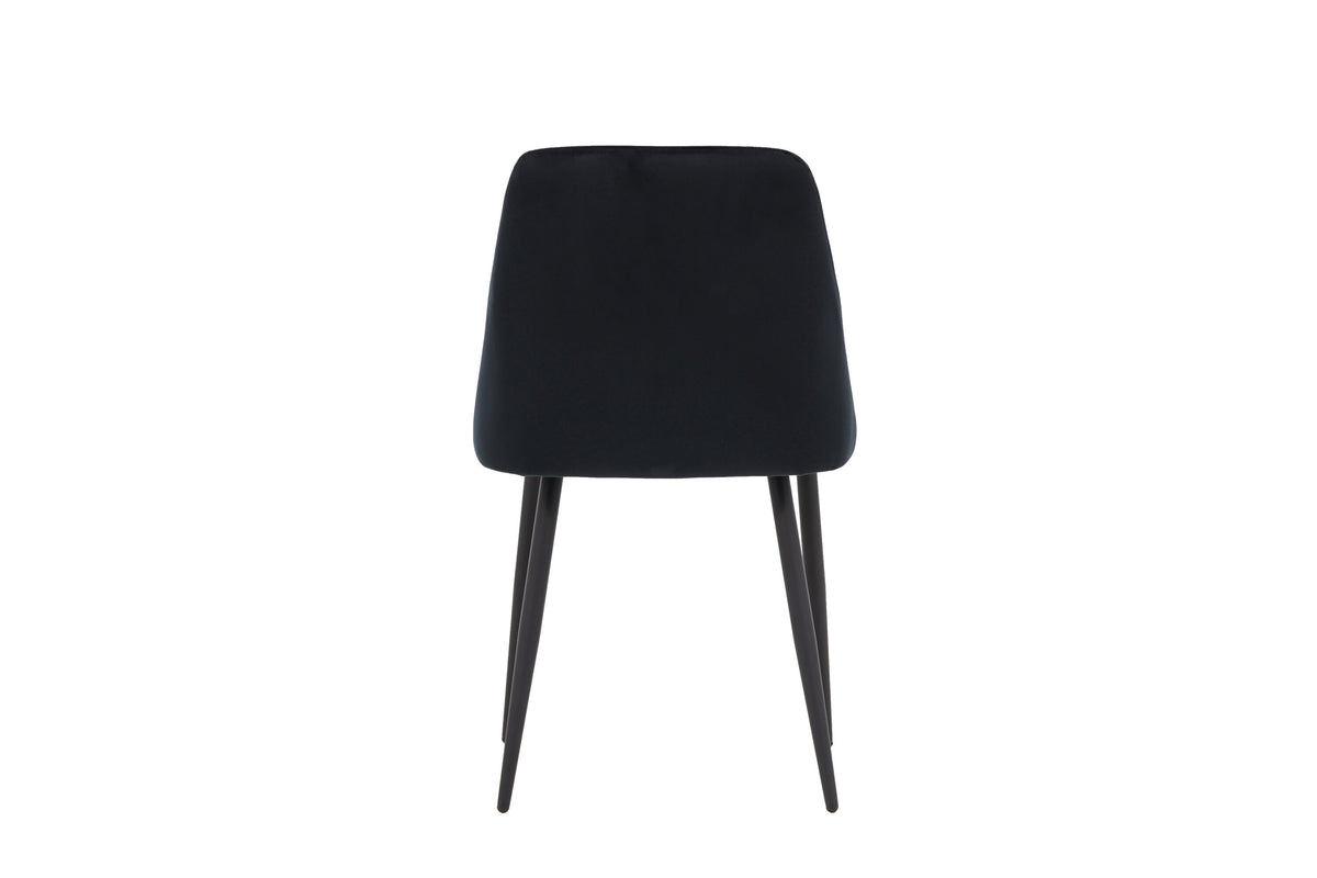 Night matstol 2-pack svart sammet