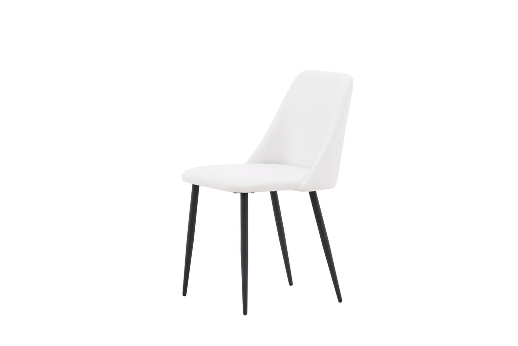 Night matstol 2-pack svart/vitt konstläder