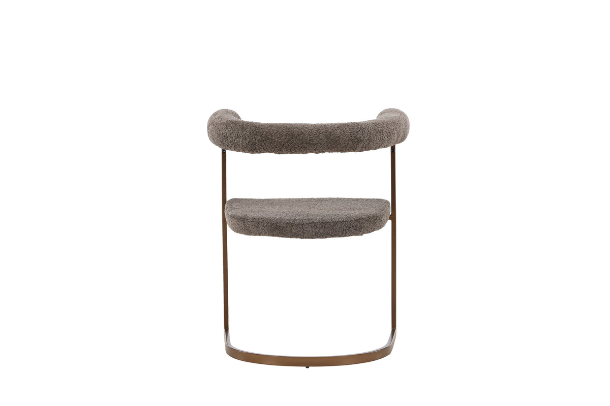 Morning matstol 2-pack brun/grå bouclé