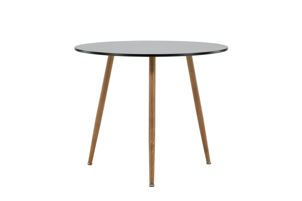 Polar runt matbord Ø90 cm mörk ekimitation och svart