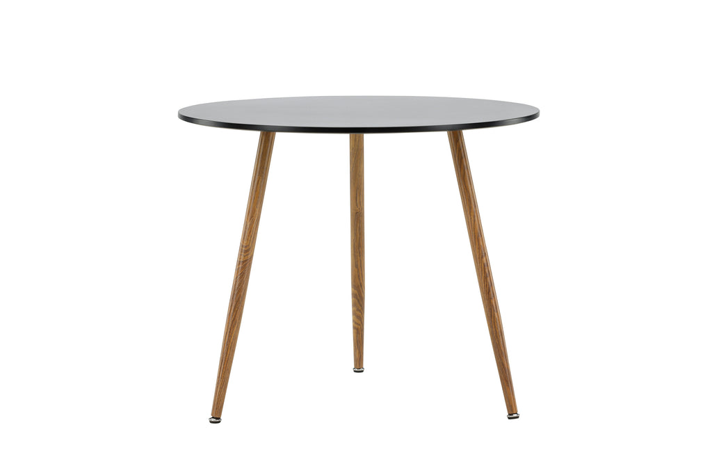 Polar runt matbord Ø90 cm mörk ekimitation och svart
