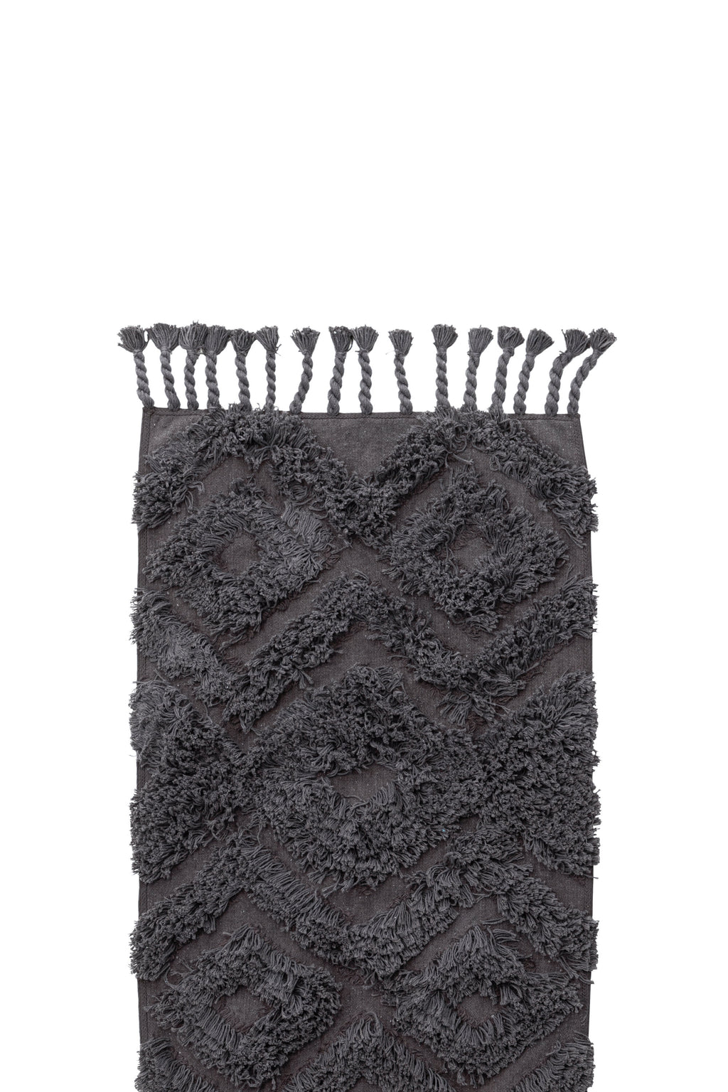 Hilma badrumsmatta 50x80 cm mörkgrå bomull