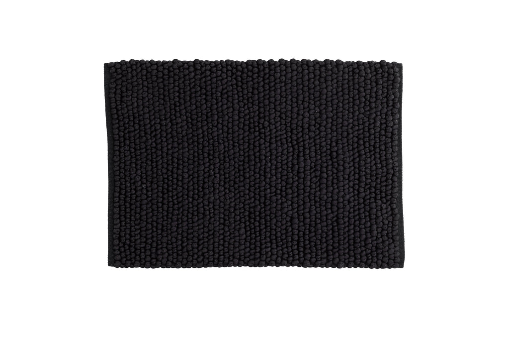 Wilmer badrumsmatta 50x80 cm svart polyester och bomull