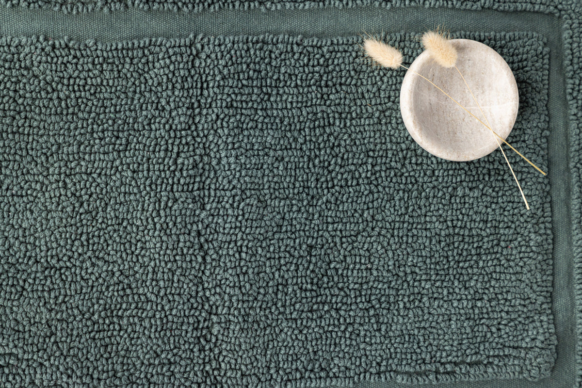 William badrumsmatta 50x80 cm grön bomullsfrotté