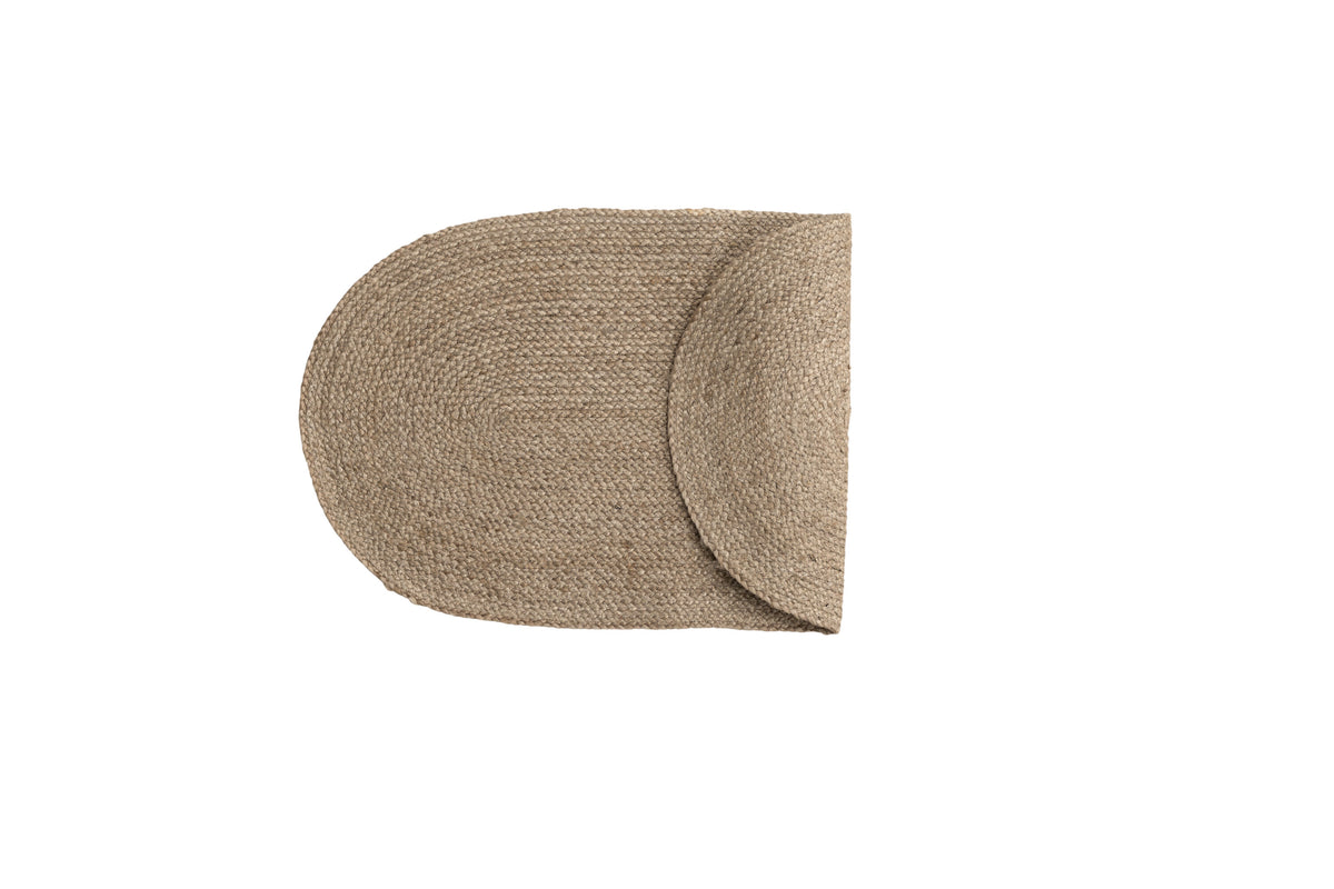 Oliver oval badrumsmatta 50x90 cm naturfärgad jute
