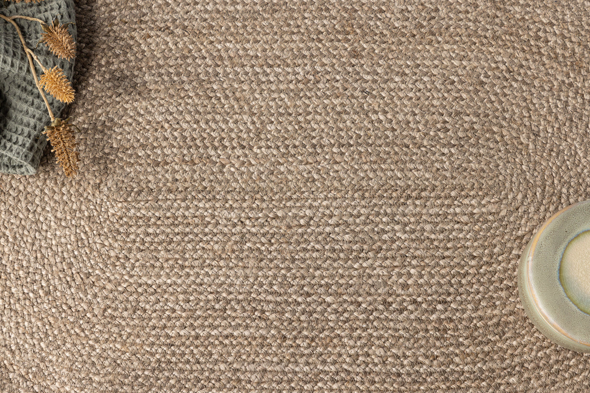 Oliver oval badrumsmatta 50x90 cm naturfärgad jute