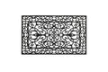 Mats dörrmatta 45x75 cm svart gummi