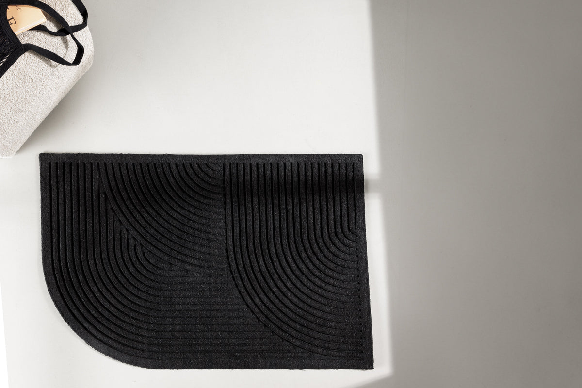 Valentino dörrmatta 60x90 cm svart