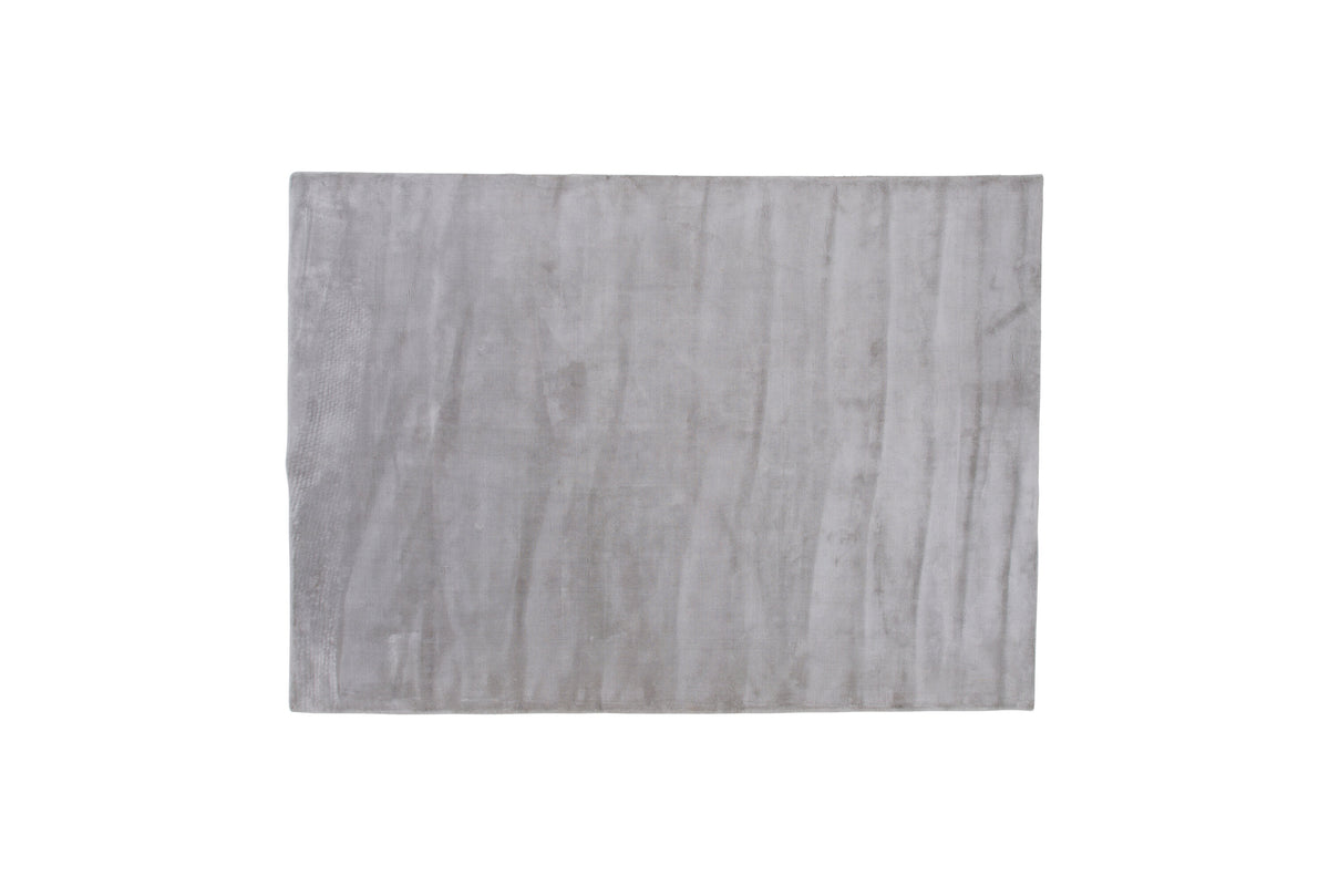 Indra viskosmatta 170x240 cm silver
