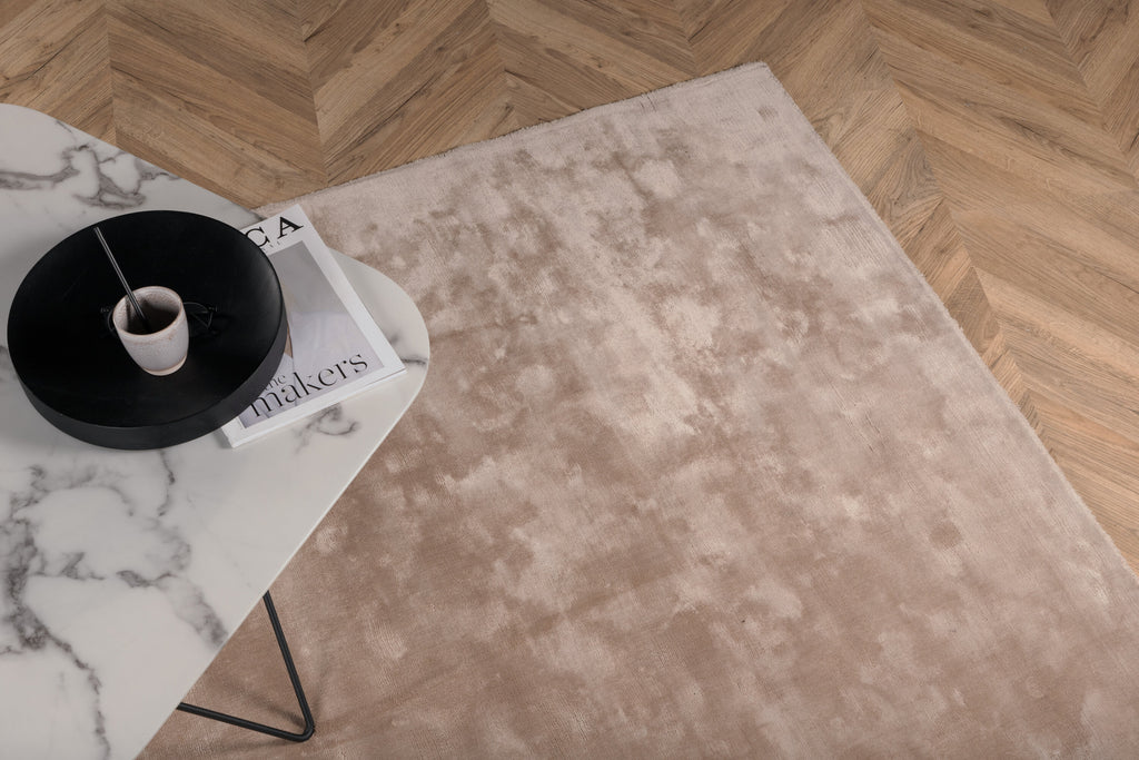 Indra viskosmatta 200x300 cm beige