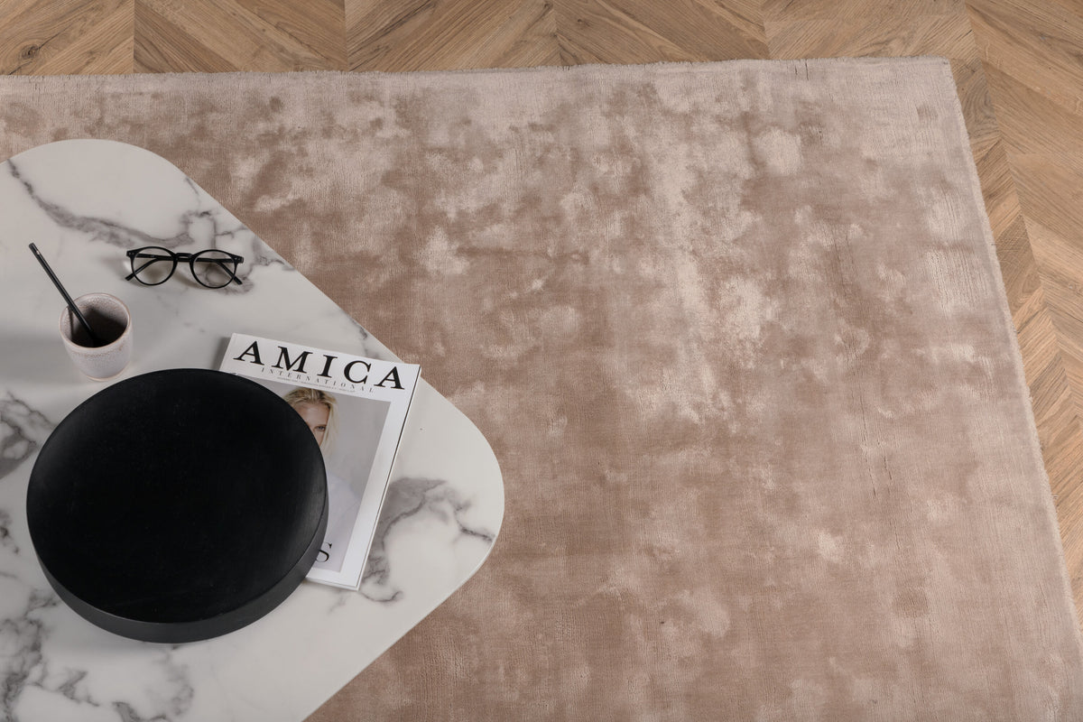 Indra viskosmatta 200x300 cm beige