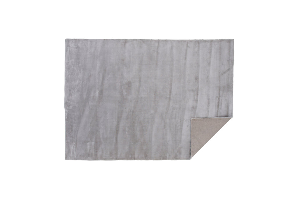 Indra viskosmatta 200x300 cm silver