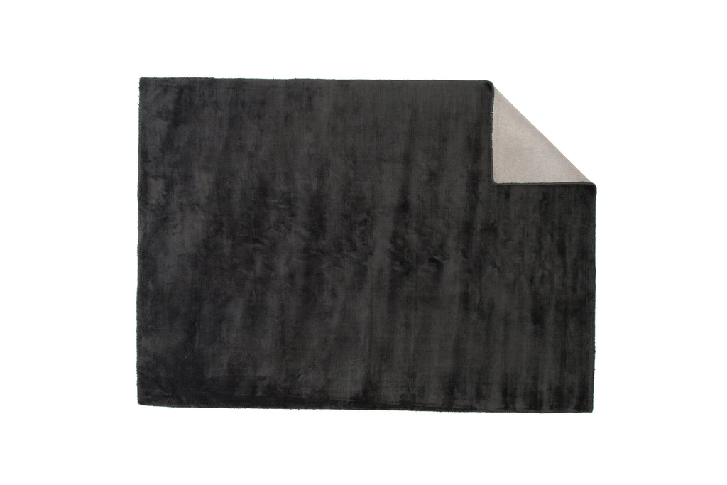 Indra viskosmatta 200x300 cm mörkgrå