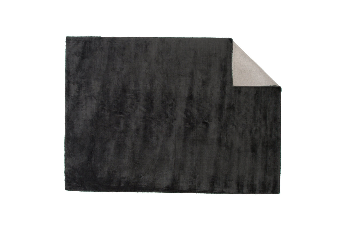 Indra viskosmatta 200x300 cm mörkgrå