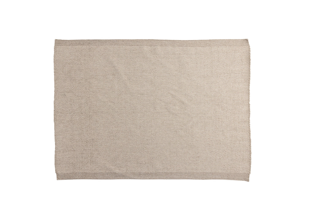 Vilma rektangulär matta i ull och bomull 230x160 cm beige